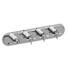 Graff G-8088H-LM48C16-PC-T - Camden Traditional M-Series Valve Trim with Four Handles (Horizontal Orientation)