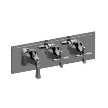 Graff G-8078H-1L2C-PC-T - Finezza UNO M-Series Valve Trim with Three Handles (Horizontal Orientation)