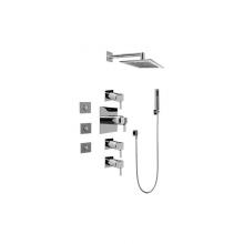 Graff GC1.122A-LM39S-PC-T - Contemporary Square Thermostatic Set w/Body Sprays & Handshower ( Trim Only)