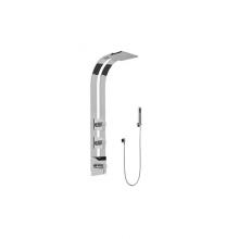 Graff GE2.020A-LM38S-PC-T - Square Thermostatic Ski Shower Set w/Handshowers (Trim Only)