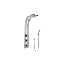 Graff GE2.030A-LM31S-PC-T - Square Thermostatic Ski Shower Set w/Handshowers (Trim Only)