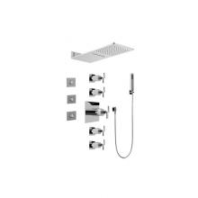Graff GH1.123A-C9S-PC-T - Full Square Thermostatic Shower System - Trim