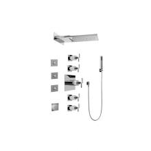 Graff GH1.124A-C9S-PC-T - Full Square LED Thermostatic Shower System - Trim