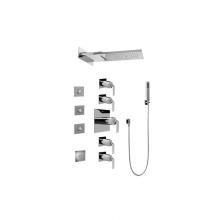 Graff GH1.124A-LM40S-PC - Full Square LED Thermostatic Shower System