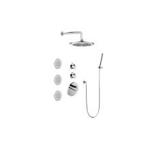 Graff GL3.112SH-RH0-PC - M-Series Full Thermostatic Shower System (Rough & Trim)