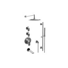 Graff GL3.H12ST-LM58E0-PC - M-Series Thermostatic Shower System Tub and Shower with Handshower (Rough & Trim)