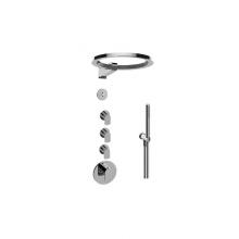 Graff GL4-029SC-LM42E0-PC-T - M-Series Thermostatic Set w/Ametis Ring and Handshower (Trim Only)