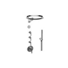 Graff GL4.029SC-LM57E0-PC-T - M-Series Thermostatic Set w/Ametis Ring and Handshower (Trim Only)