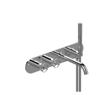 Graff GL7.690H-C19E0-PC/OX-T - Harley Wall-Mounted M-Series Thermostatic System - Tub Spout and Handshower (Trim)