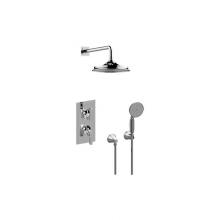 Graff GP2.022WD-LM47E0-PC - M-Series Thermostatic Shower System Shower with Handshower (Rough & Trim)