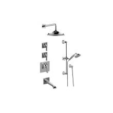 Graff GP3.M12ST-LM47E0-PC - M-Series Thermostatic Shower System Tub and Shower with Handshower (Rough & Trim)