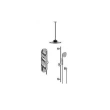 Graff GT3.041WB-ALM56C18-PC/BK-T - M-Series Thermostatic Shower System - Shower with Handshower (Trim Only)