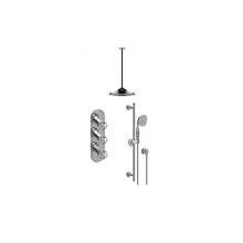 Graff GT3.041WB-C18E0-PC/BK-T - M-Series Thermostatic Shower System - Shower with Handshower (Trim Only)