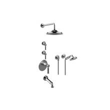 Graff GT3.N22SH-LM56E0-PC - M-Series Thermostatic Shower System - Tub and Shower with Handshower (Rough & Trim)