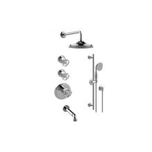 Graff GT3.N42ST-C18E0-PC/BK-T - M-Series Thermostatic Shower System - Tub and Shower with Handshower (Trim Only)