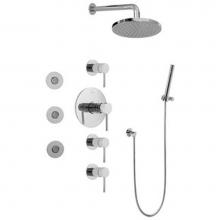 Graff GB1.122A-LM37S-PC - Full Thermostatic Shower System (Rough & Trim)