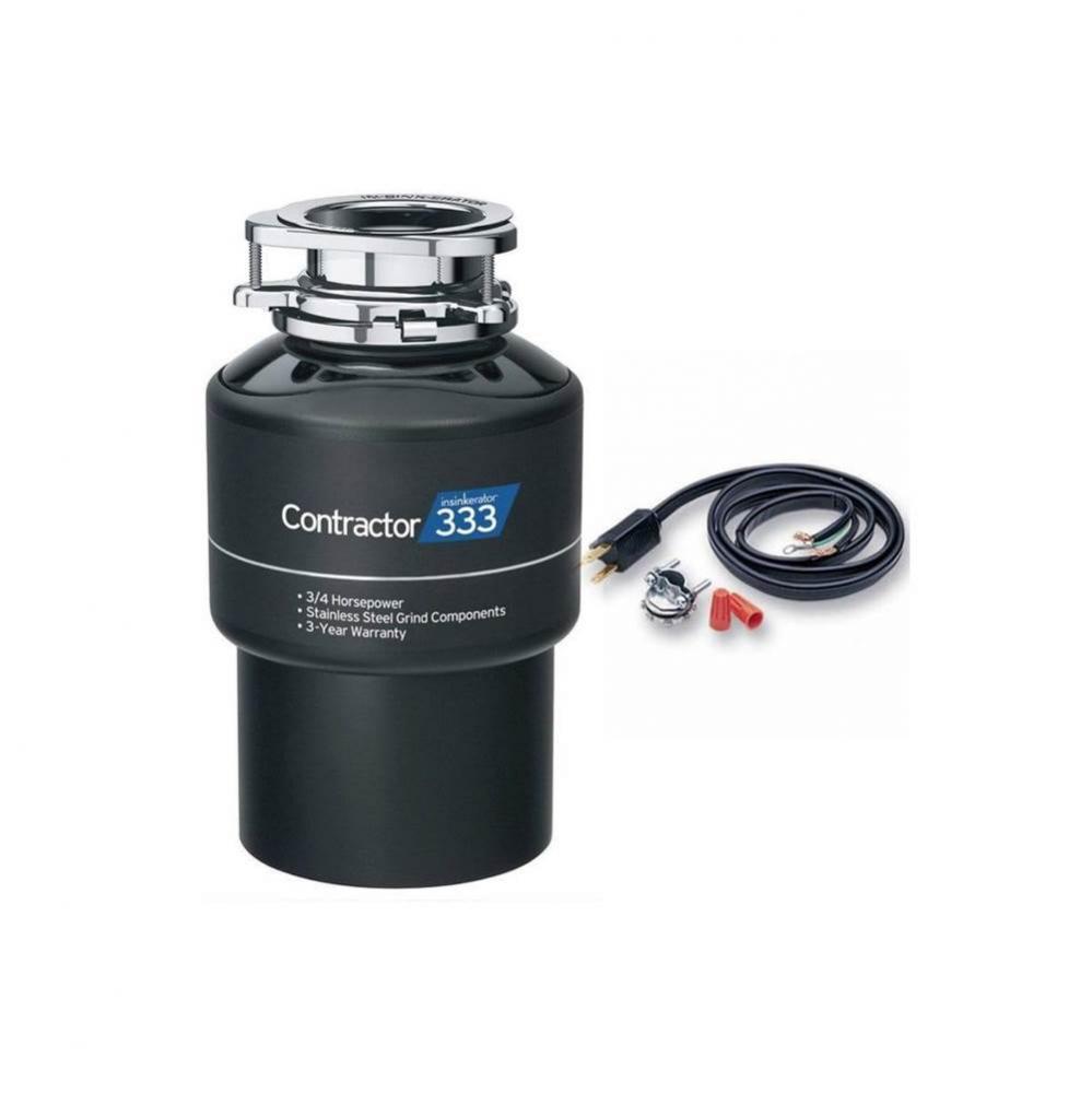 Contractor 333 Garbage Disposal, 3/4 HP Part Number: 79060A-ISE