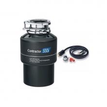 Insinkerator Pro Series CONTRACTOR 333 W/CORD - Contractor 333 Garbage Disposal, 3/4 HP Part Number: 79060A-ISE
