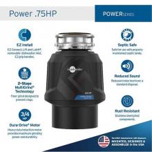 Insinkerator Pro Series 80019-ISE - Power .75HP Garbage Disposal