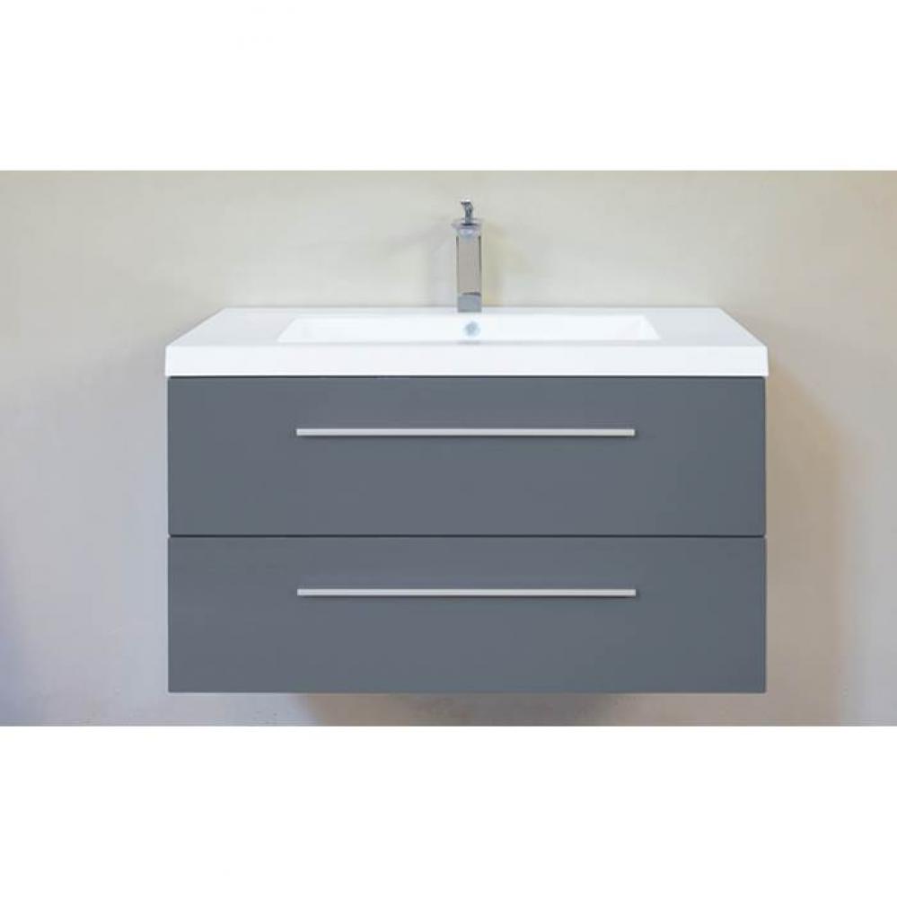 Atom 30'' wall-mount single-sink set