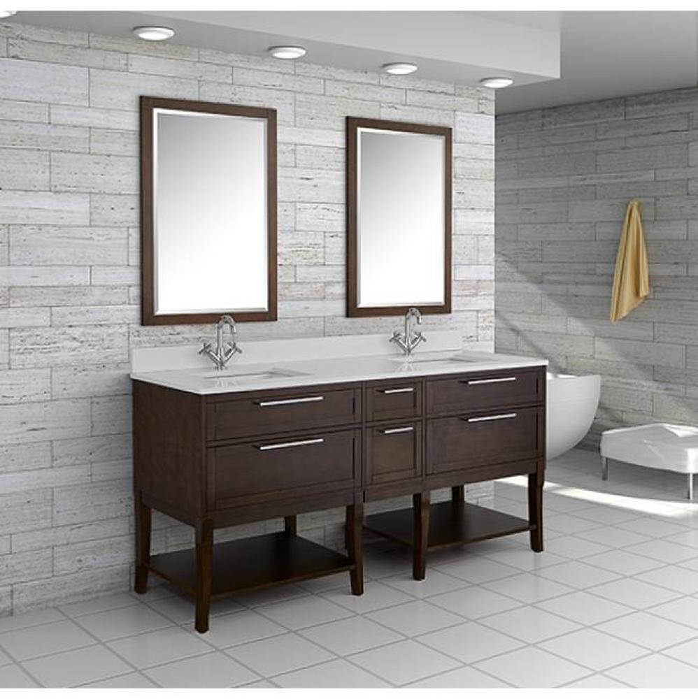 Amira 73'' double-sink vanity set