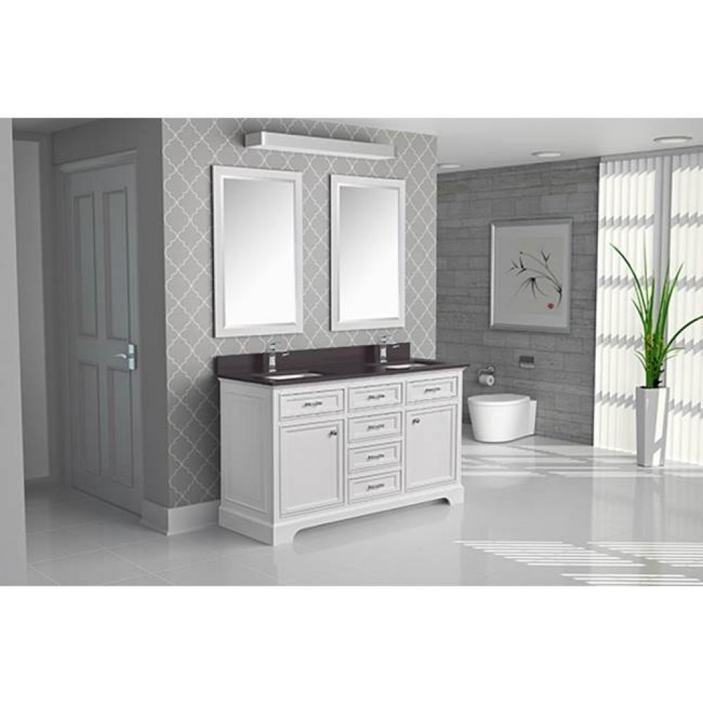 Camden 61'' double-sink vanity set