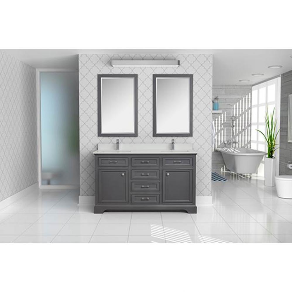 Camden 61'' double-sink vanity set