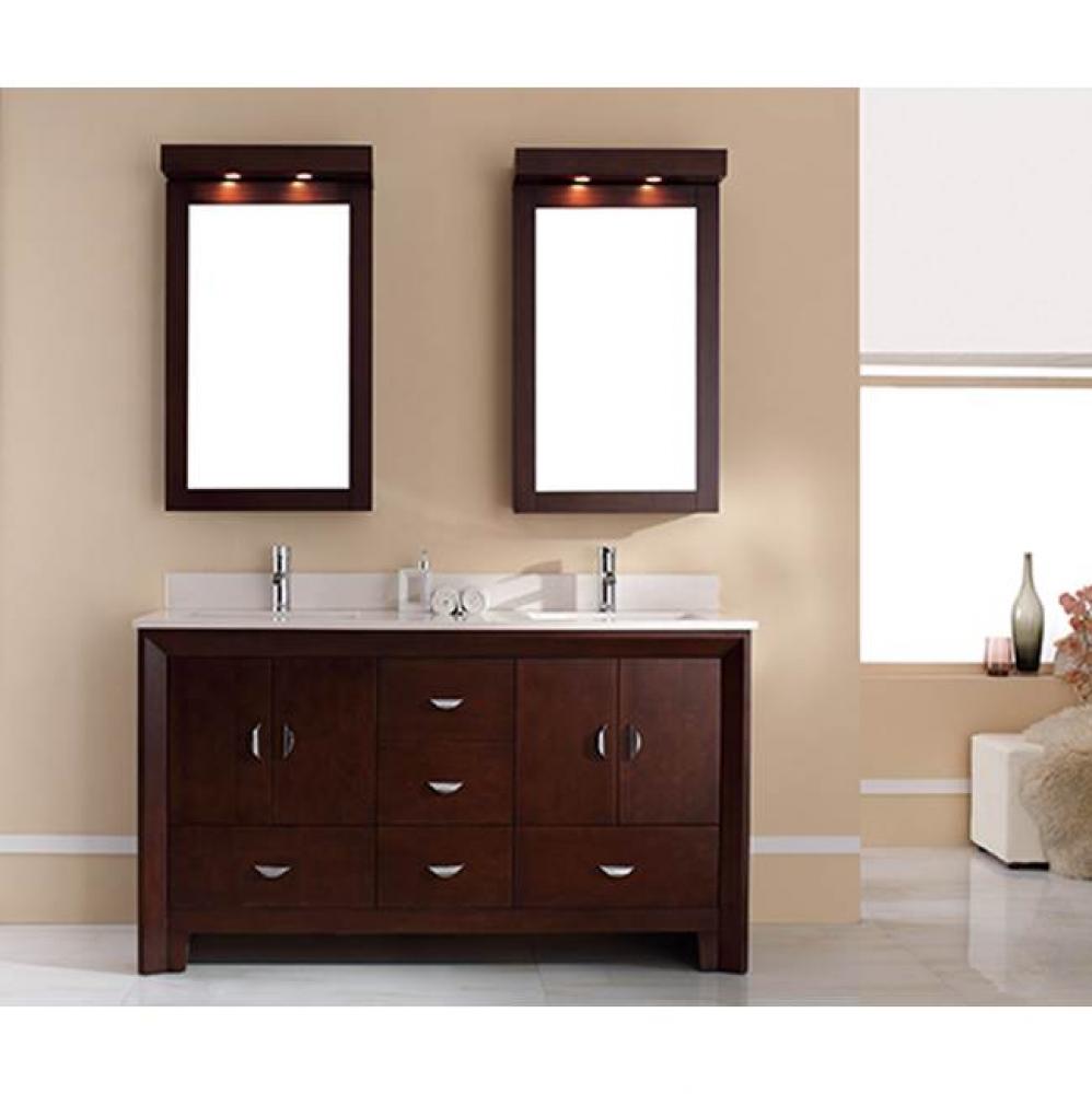 Kodo 61'' double-sink vanity set