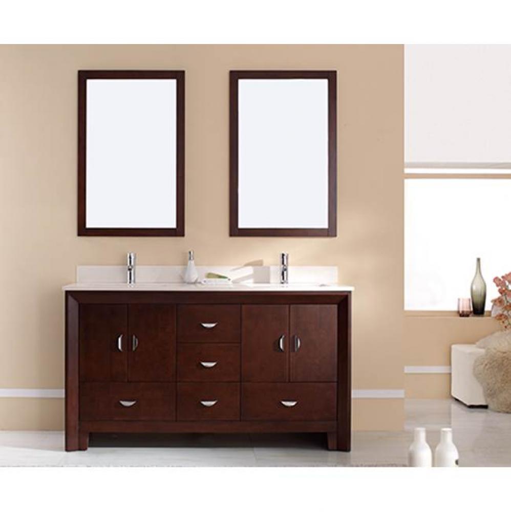 Kodo 61'' double-sink vanity set