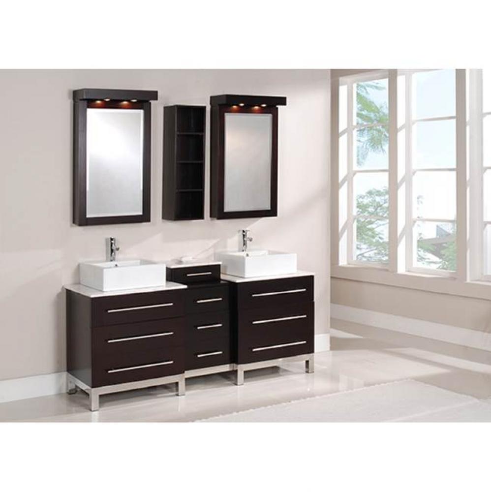 Titan 72'' double-sink vanity set