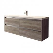 Tidal Bath s-476 - Solo wall-mount single-sink set
