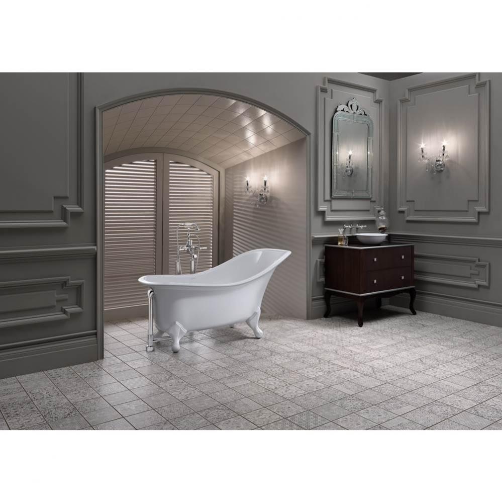 Drayton freestanding slipper tub with overflow. ENGLISHCAST®