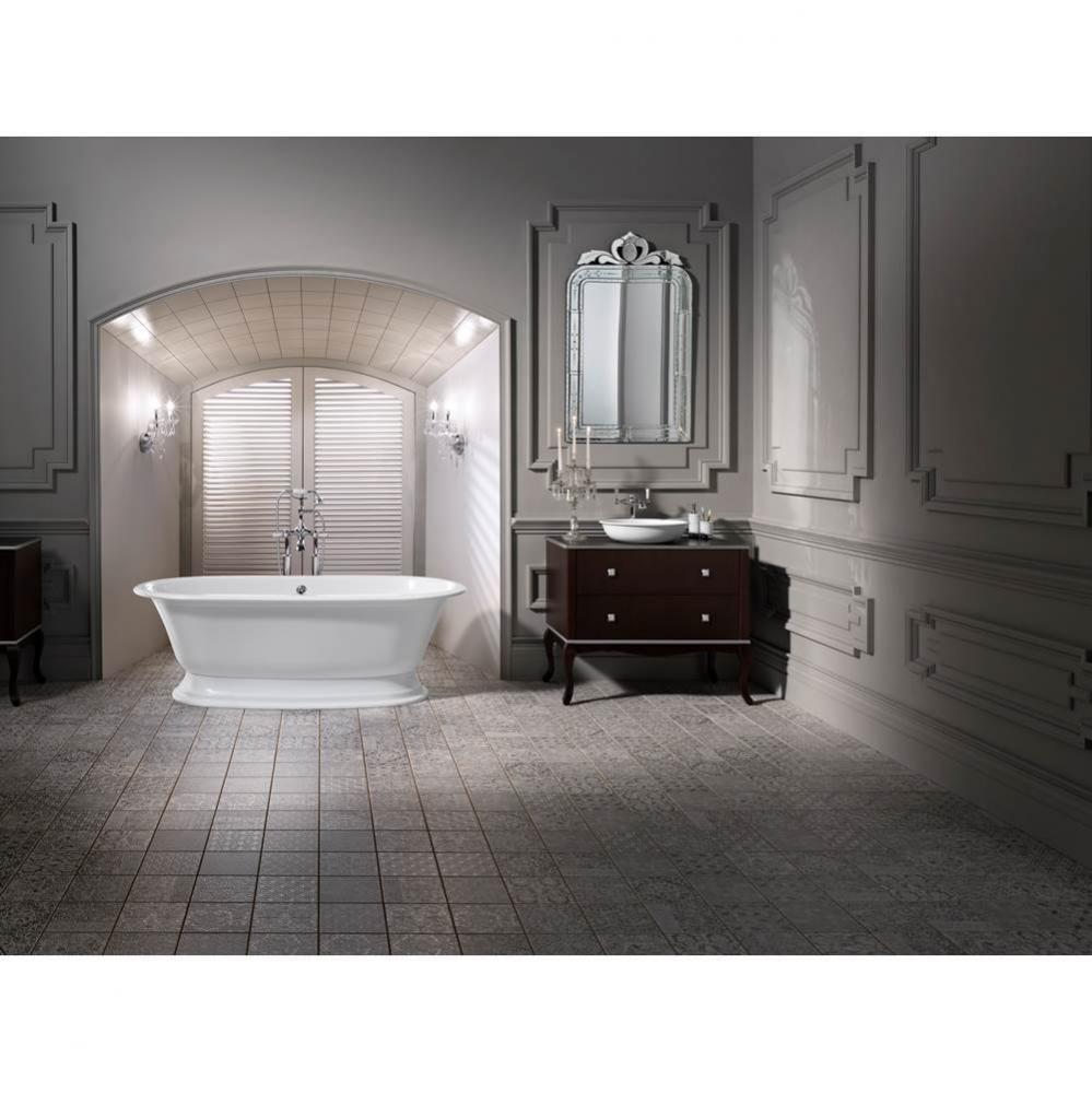 Elwick freestanding tub with overflow. ENGLISHCAST®