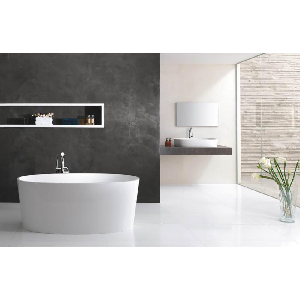 ios freestanding sit tub with