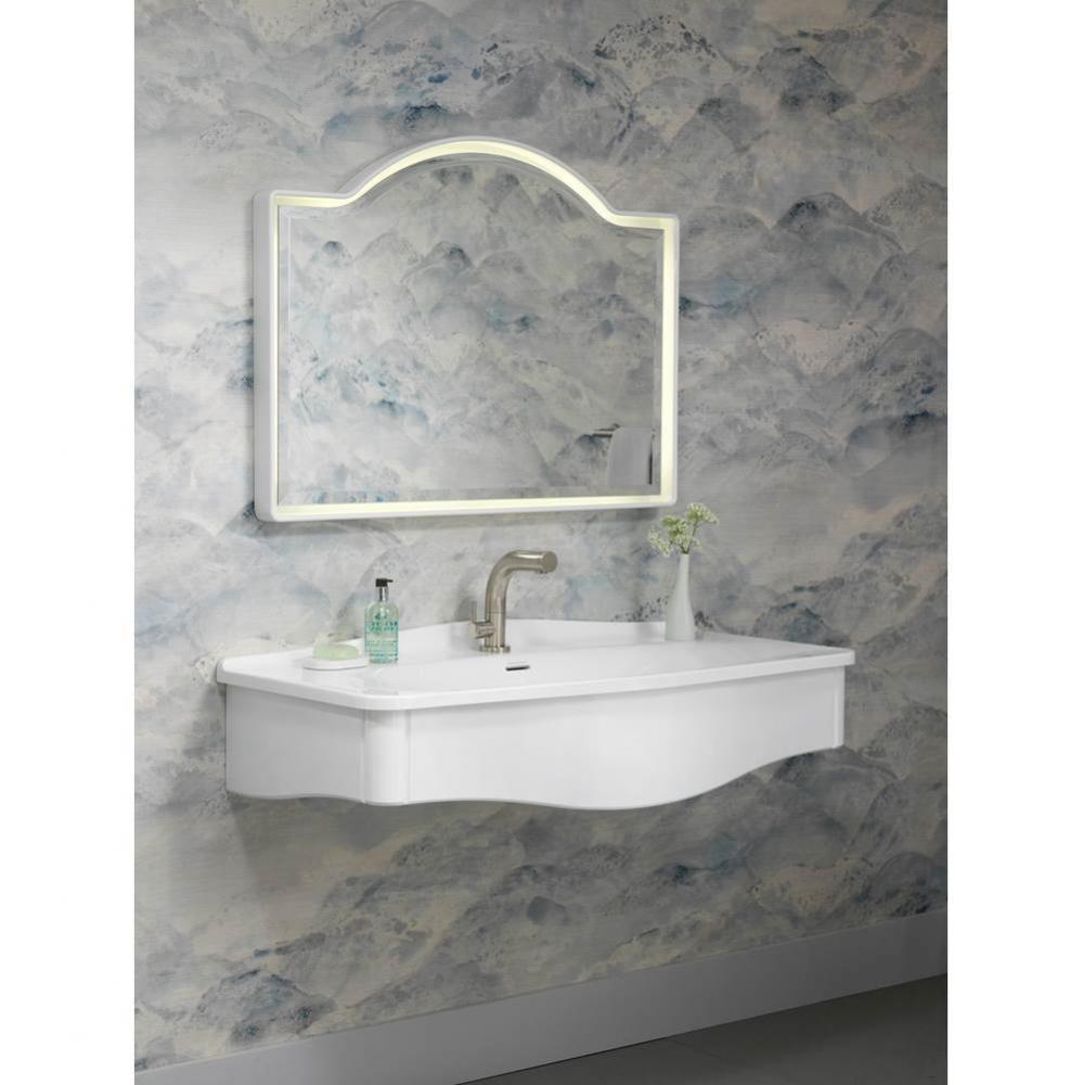 Loano 97 LED backlit wall mirror. Gloss