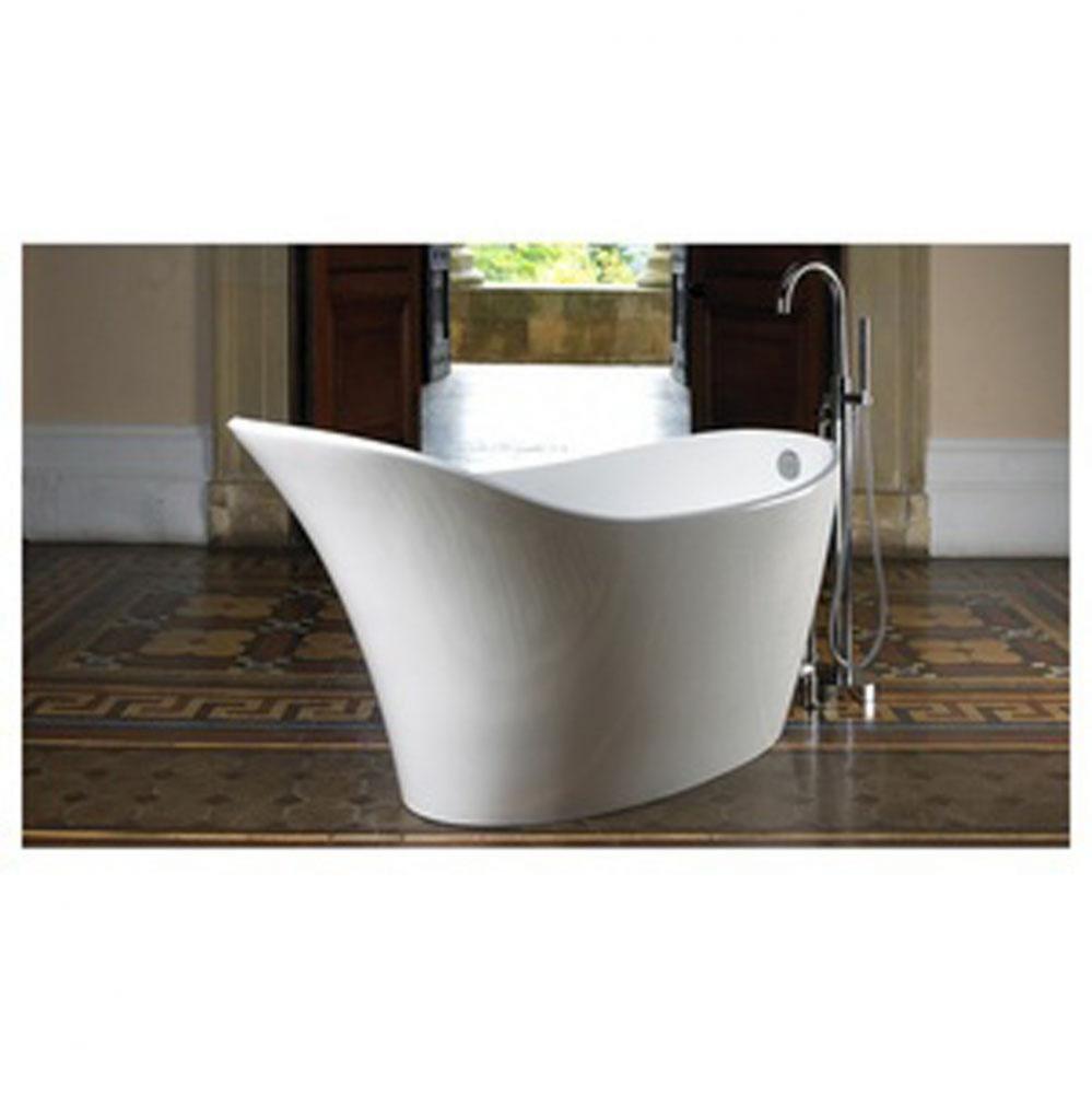 Amalfi freestanding slipper tub with overflow. Paint