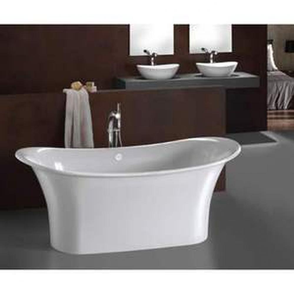 Toulouse freestanding Bateau tub. No overflow. Paint