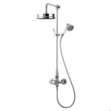 Victoria And Albert FLO-20-PC - Thermostatic wall mounted shower mixer with handheld shower attachment. Polished
