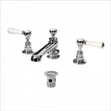 Victoria And Albert STA-09-PC - Three hole deck mounted basin mixer and waste kit. Features rod operated pop up slotted waste.