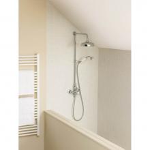 Victoria And Albert STA-20-PC - Thermostatic wall mounted shower mixer with handheld attachment. Polished