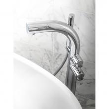 Victoria And Albert TU-14-PC - Thermostatic bath mixer with handheld shower attachment. Polished