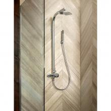 Victoria And Albert TU-20-PC - Thermostatic wall mounted shower mixer with handheld shower attachment. Polished