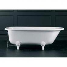 Victoria And Albert HAM-N-xx-OF + FT-HAM-PB - Hampshire freestanding tub with overflow. Paint finish. Polished Brass Ball & Claw