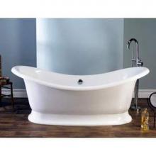 Victoria And Albert MAR-N-xx-OF + MAR-B-xx - Marlborough freestanding tub with overflow. ENGLISHCAST® base. Paint