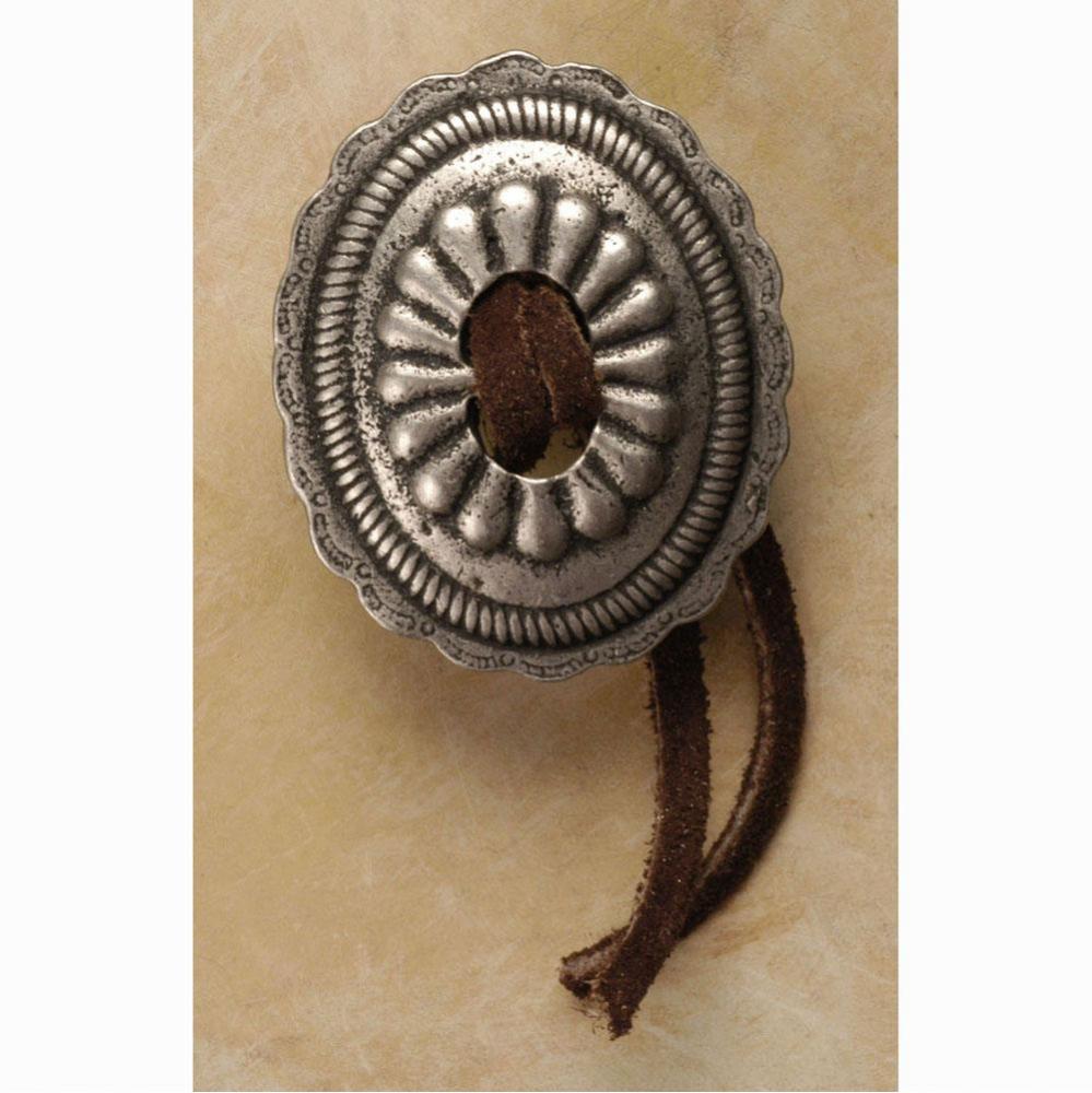 Concho w/leather-lg