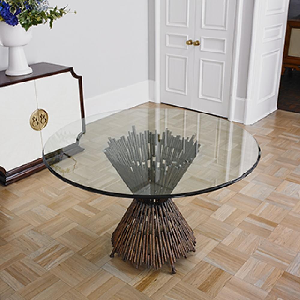 5/8 Glass Top 50 Diameter w/ Ogee