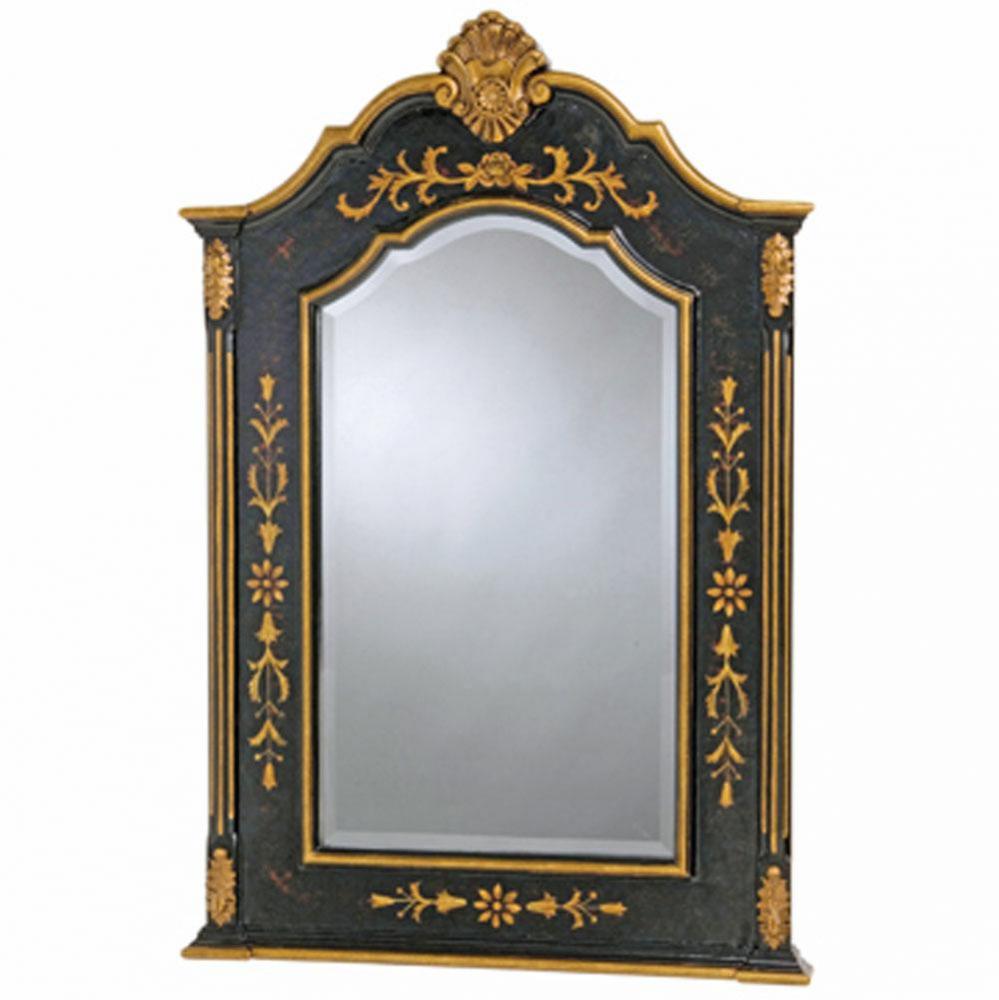 Floral Ebony Mirror