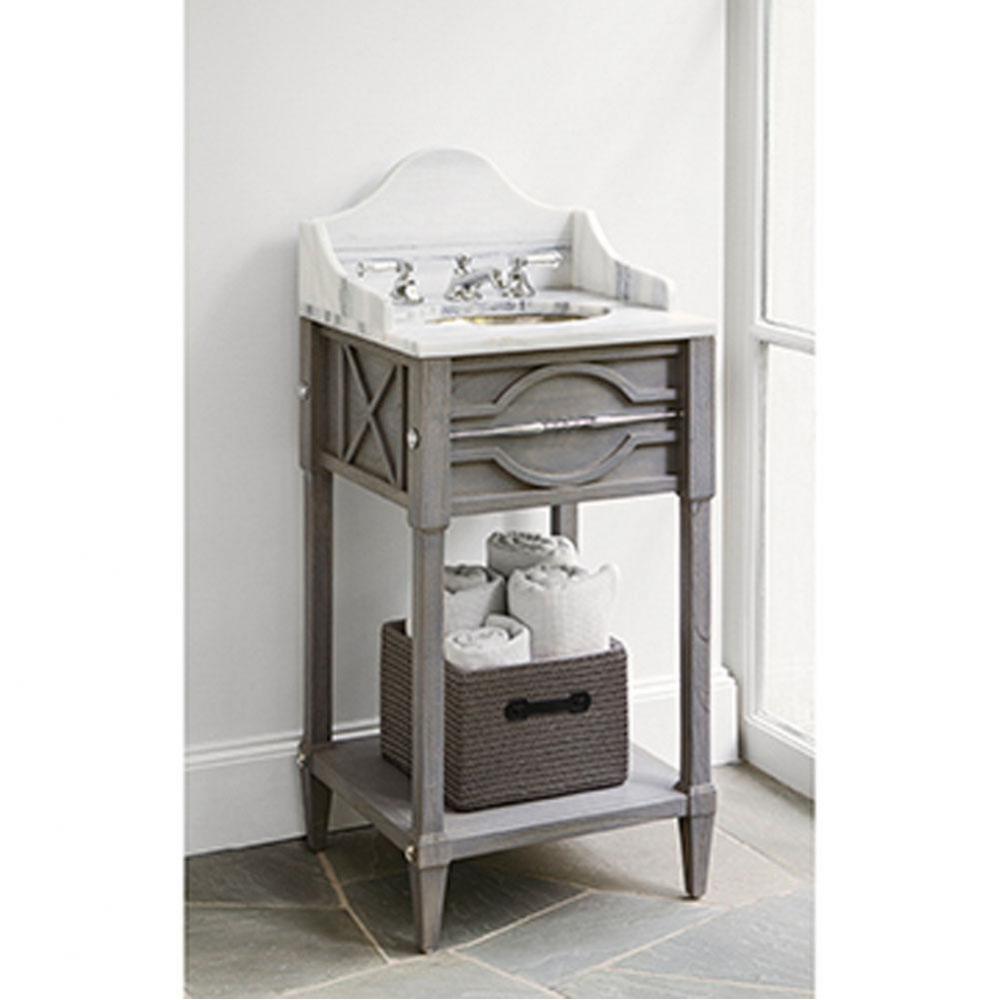 Mini Spindle Sink Chest - Weathered Grey