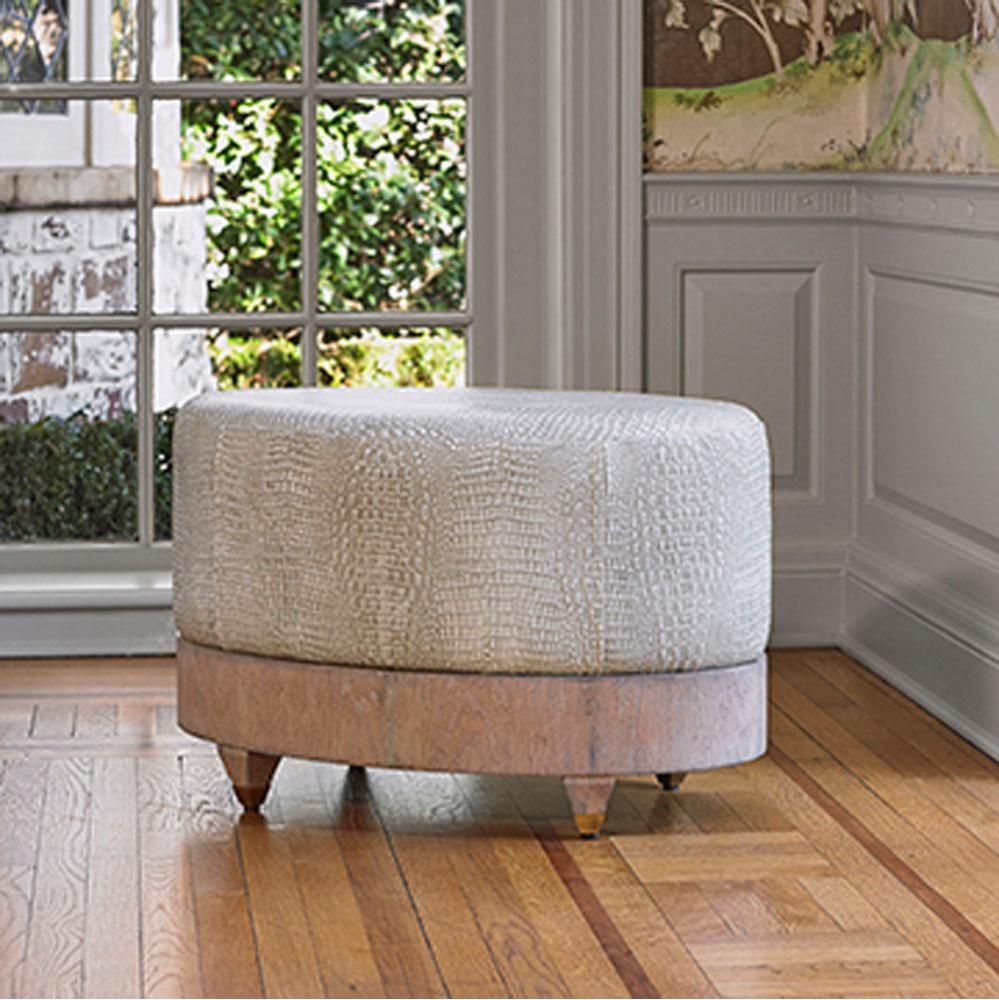 Oval Ottoman in
