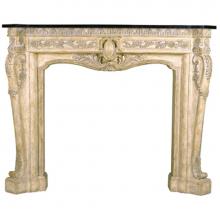 Ambella Home Collection 01129-420-070 - Floral Fireplace Surround